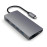Адаптер Satechi Slim Aluminum Type-C Multi-Port Adapter V2, Space Gray