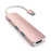 USB-концентратор Satechi Aluminum Type-C Slim Multi-Port Adapter 4K, Rose Gold