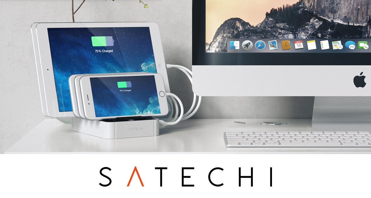 Satechi 7-Port USB Charging Station with 2 Type-C Ports 2